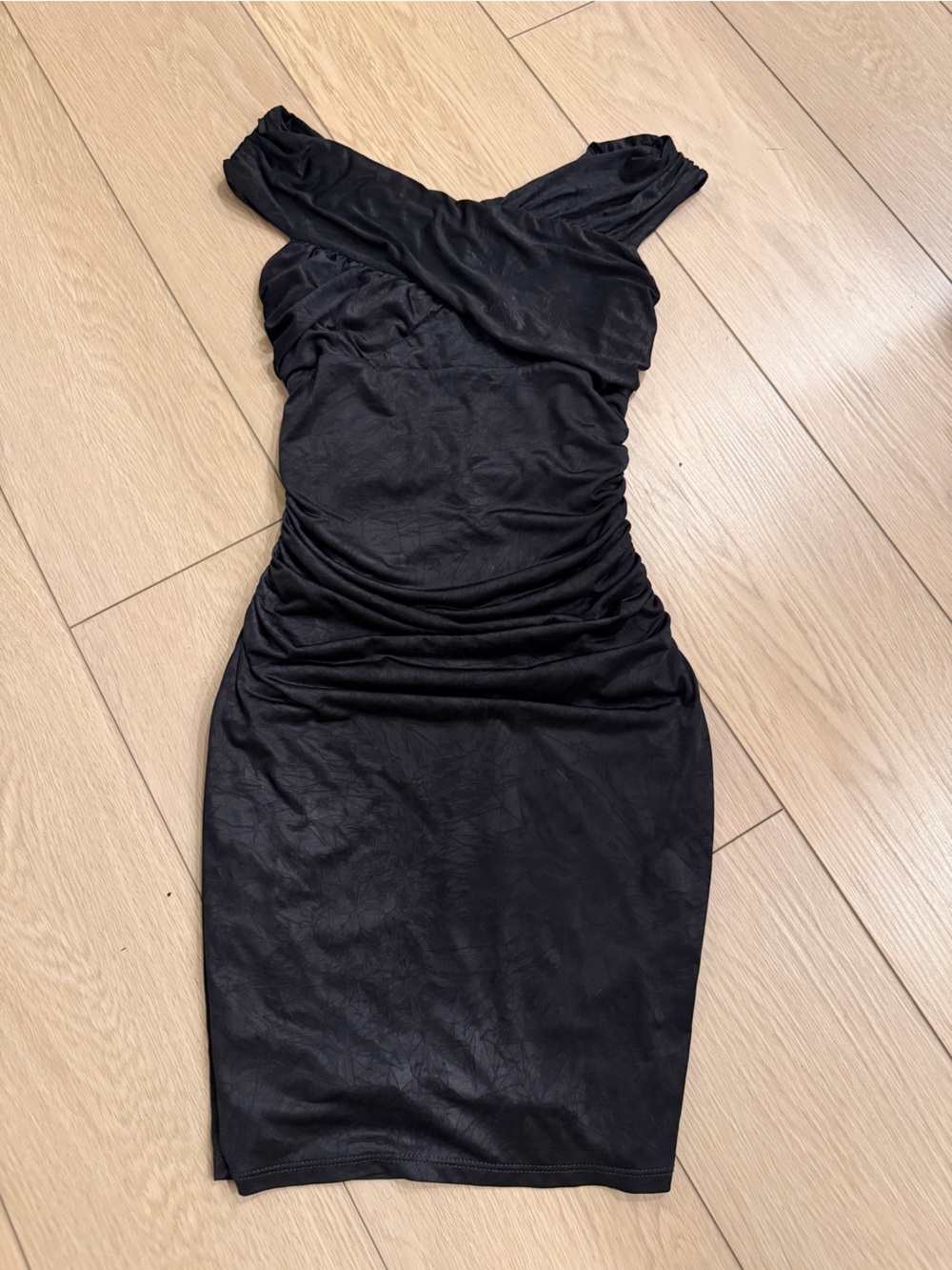 Guess Black Ruched Pencil Dress Skirt